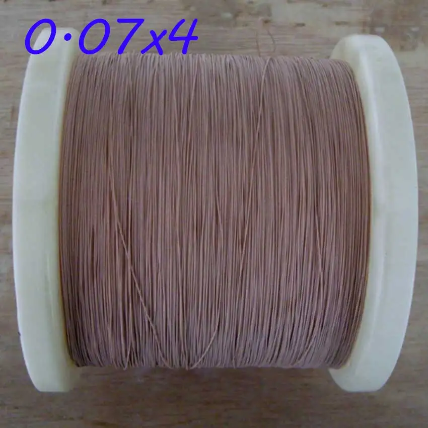 Cltgxdd 0,07x4 0,07x5 0,07x7 0,07x14 0,07x21 hebras alambre Litz hilo de poliéster multihebra alambre cubierto alambre de cobre - imagen 2