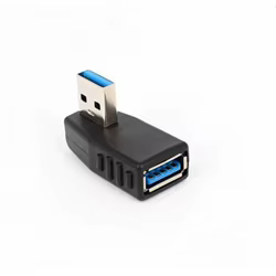 Adaptador USB 3.0 Angular 90° Macho a Hembra para Portátil