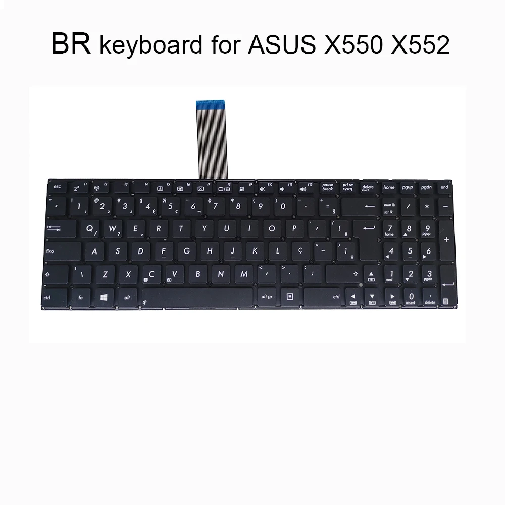 PT-BR teclado brasileño para ASUS X550 X552 S550 Y581 X550C X550CA X550CC X550M X550L X552EA X552M X552LA brasileño 612SUS00
