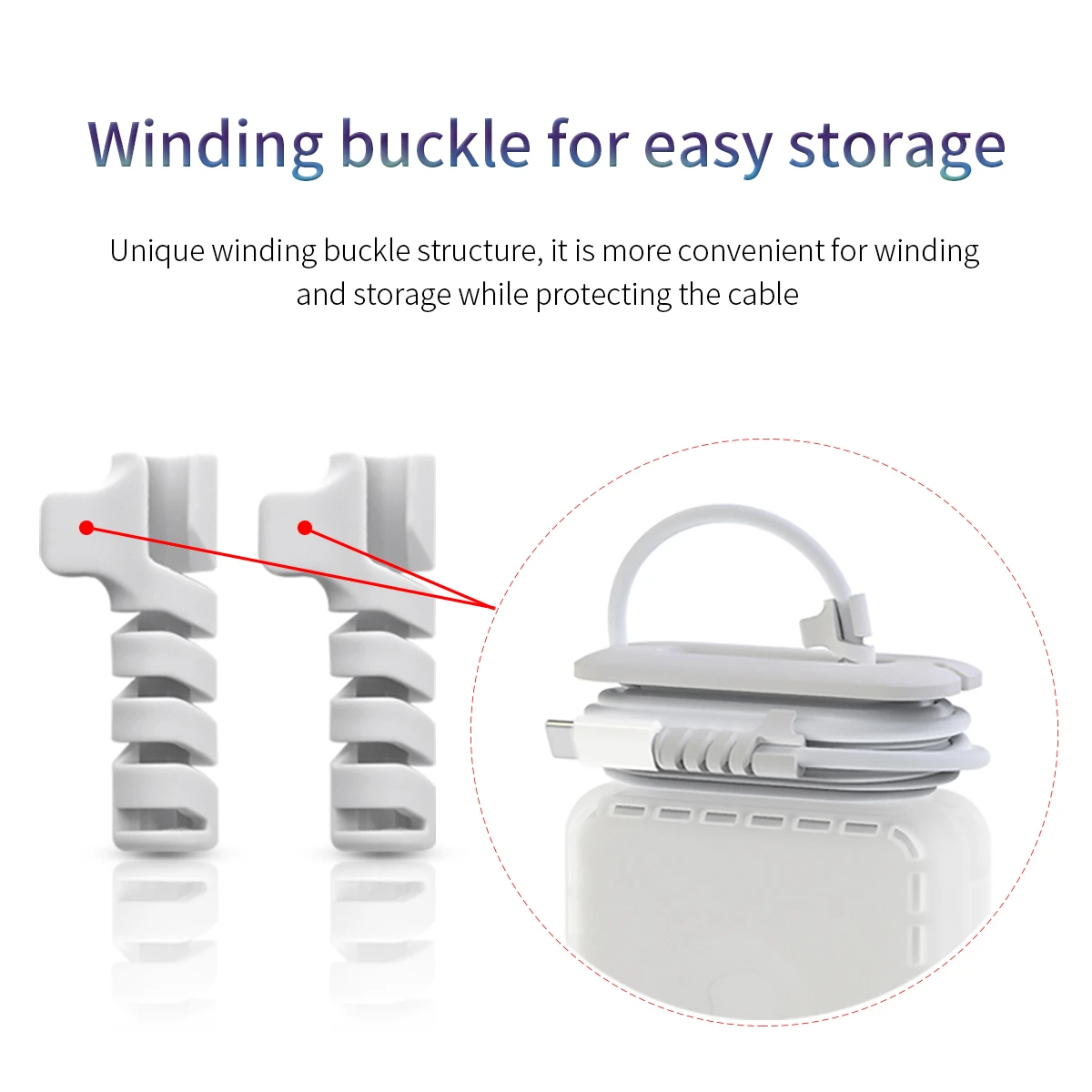 Funda protectora para Cable de datos en espiral, para Apple X, Huawei, Macbook VIVO, XIAOMI OPPO, organizador de cables de carga - imagen 5