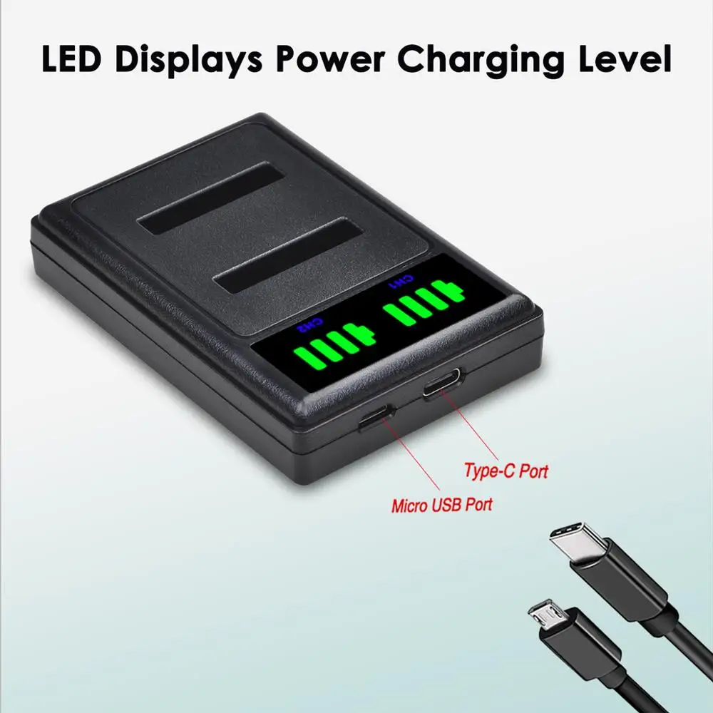 Batmax 1200mAh Li-40B Li-42B batería NP-45S + cargador Dual LED para Olympus Li 40B para FUJIFILM fuji NP-45 NP 45A EN-EL10 - imagen 5