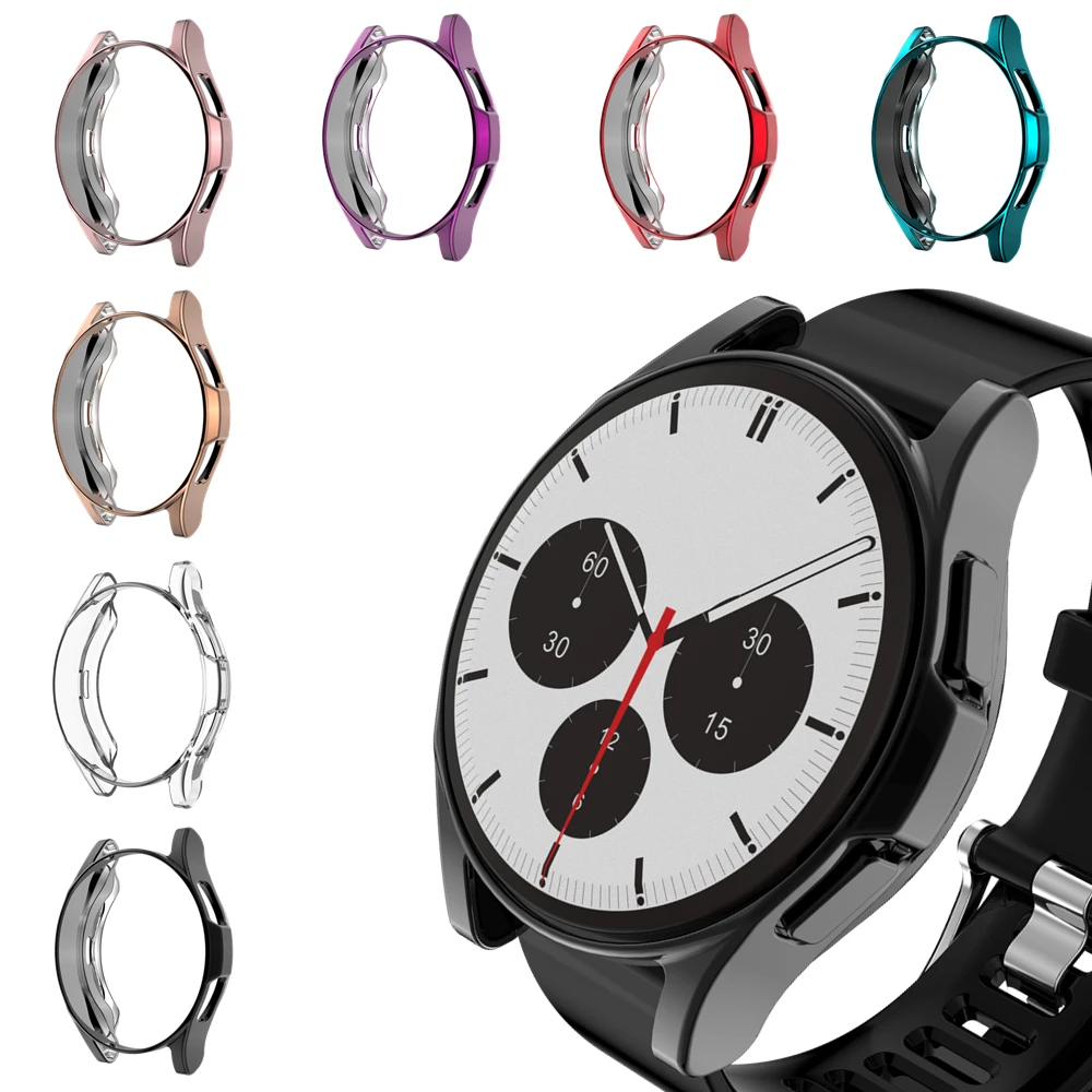 Funda protectora para Samsung Galaxy Watch 4 Classic 42mm 46mm revestimiento TPU Shell funda protectora suave para Galaxy Watch4 Classic
