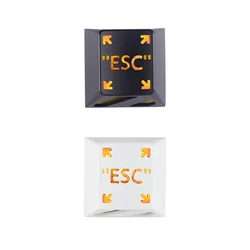 Holyoops Tecla ESC R1 Aluminio Anodizado CherryMX Blanco/Naranja/Negro