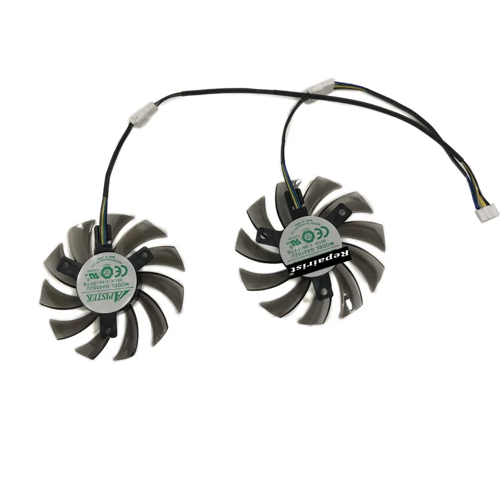 Ventilador de refrigeración para GPU, Enfriador de gráficos, 75MM, GA81S2U, para Powercolor RX 560D R7-260X HD7750 HD7770 R7-350 r7 260x 350 Server, 2 unidades por juego - imagen 3