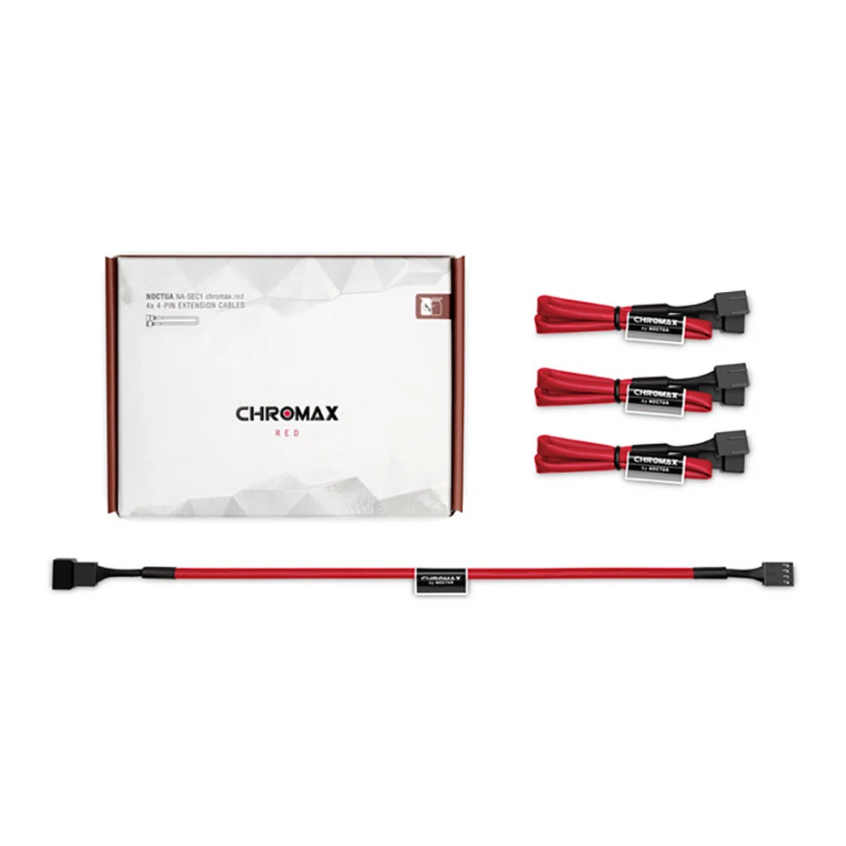 Noctua-cables de extensión de NA-SEC1, cable adaptador de 300mm, conector PWM de 4 pines para ventilador de caja de ordenador - imagen 2