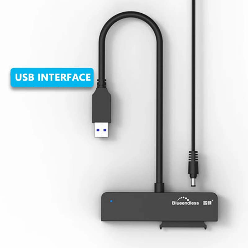 UTHAI easy drive line usb3.0 a sata portátil 2,5 pulgadas 3,5 pulgadas disco duro cable adaptador universal con fuente de alimentación