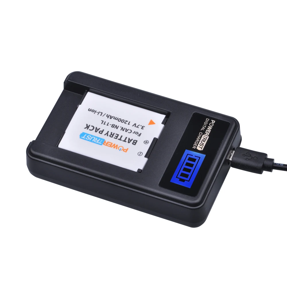 NB-11L NB-11LH Batería + Cargador USB LCD para Canon PowerShot A2500 A2600 A3400 A3500 A4000 IS ELPH 320 340 350 HS IXUS 185 265 - imagen 5