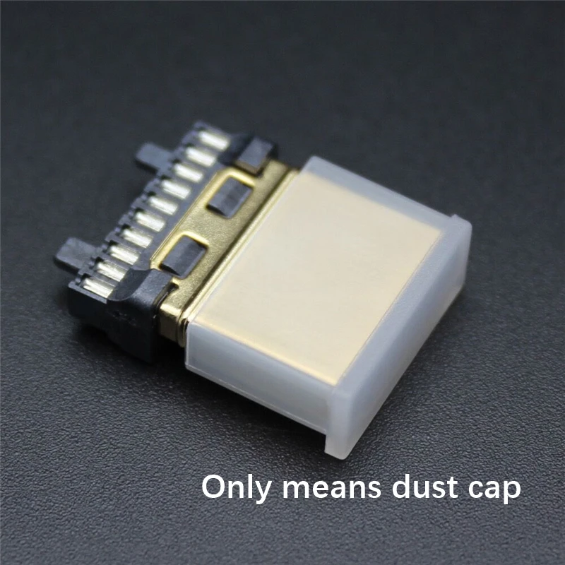 Tapa antipolvo HDMI para cable HDMI, cubierta protectora transparente, macho, antioxidante, envío gratis, 100 unidades - imagen 4