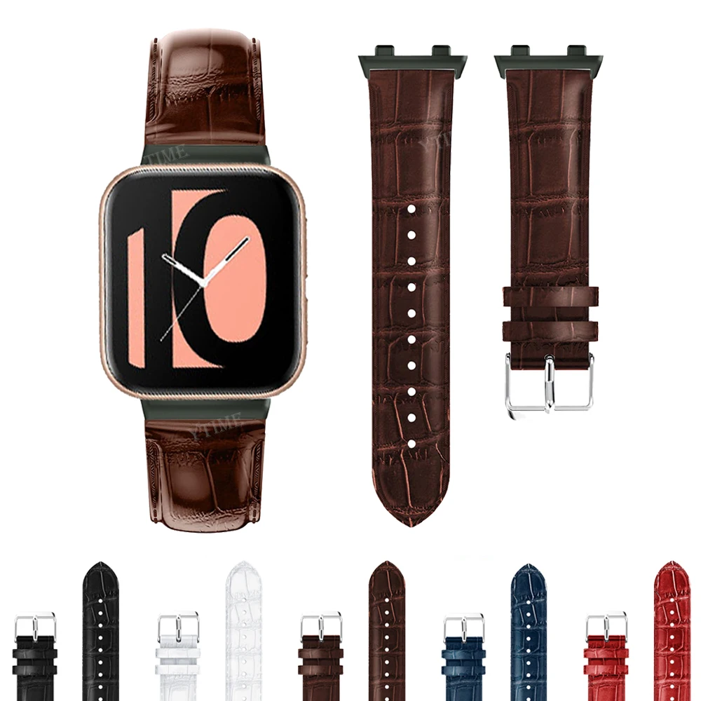 Correa deportiva de cuero para reloj Oppo 2, pulsera de repuesto de 42mm y 46mm, Correa adecuada para reloj Oppo de 41MM y 46MM
