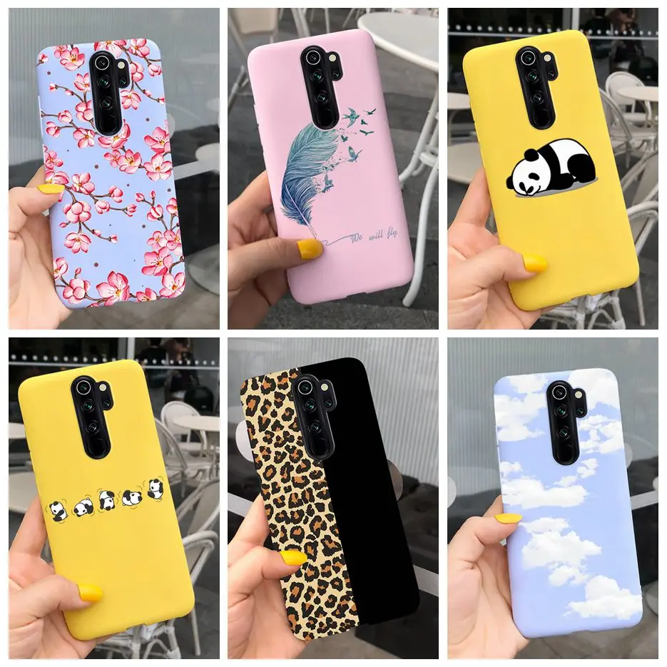 Funda de silicona blanda para Xiaomi Redmi Note 8 Pro, carcasa bonita pintada con caramelo, parachoques