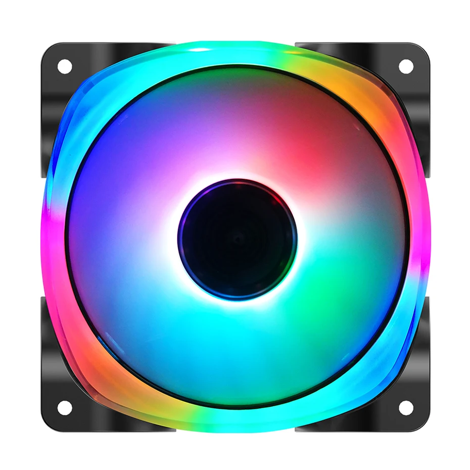 Jonsbo-ventilador de refrigeración de carcasa de ordenador, enfriador RGB PWM direccionable de 9 aspas, ARGB, 5V, 3 pines, 120mm, compatible con múltiples series, FR-701