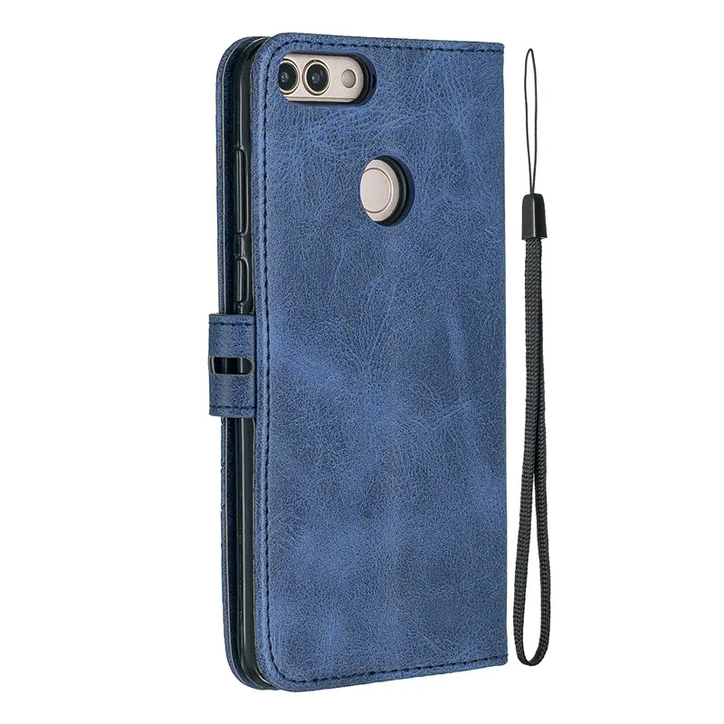 Funda inteligente Huawei P, funda con tapa de cuero para Huawei P Smart Psmart FIG-LX1, funda para teléfono, Fundas, funda tipo billetera magnética de lujo - imagen 3