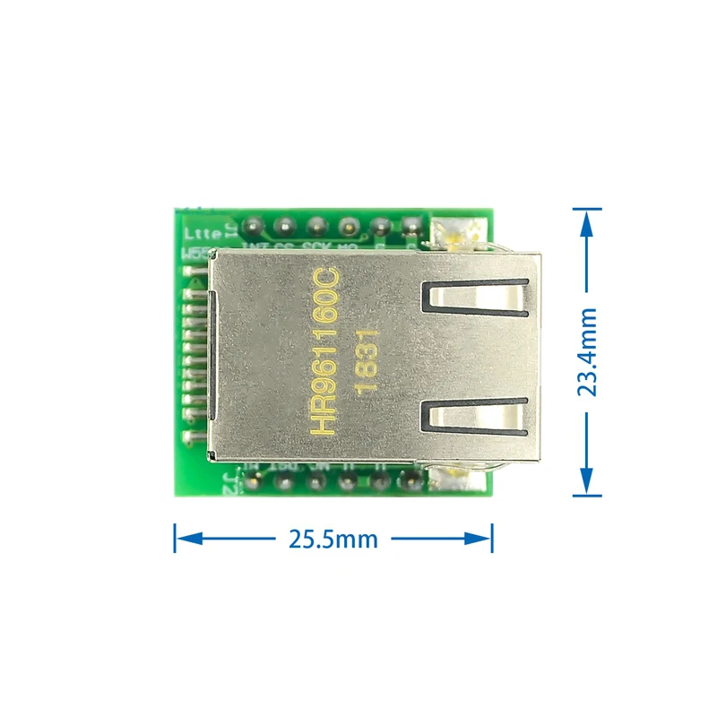 Módulo convertidor Ethernet Wiznet W5500, Chip USR-ES1, 80Mhz, SPI a LAN, compatible con TCP/IP, 3,3 V, TTL, compatible con WIZ820io - imagen 2