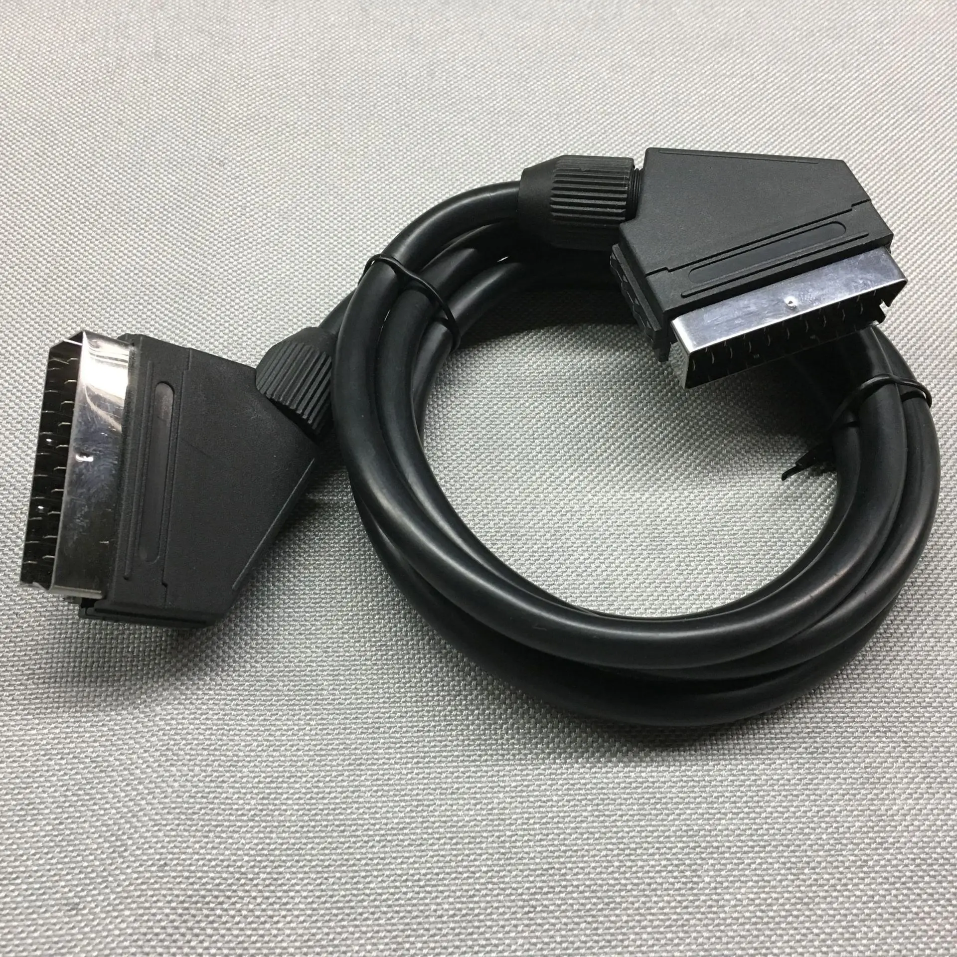 Cable Scart chapado en níquel macho a macho, versión UE de 1,5 M, 21 pines, TV, DVD, VCR, Cables de Audio y vídeo - imagen 3