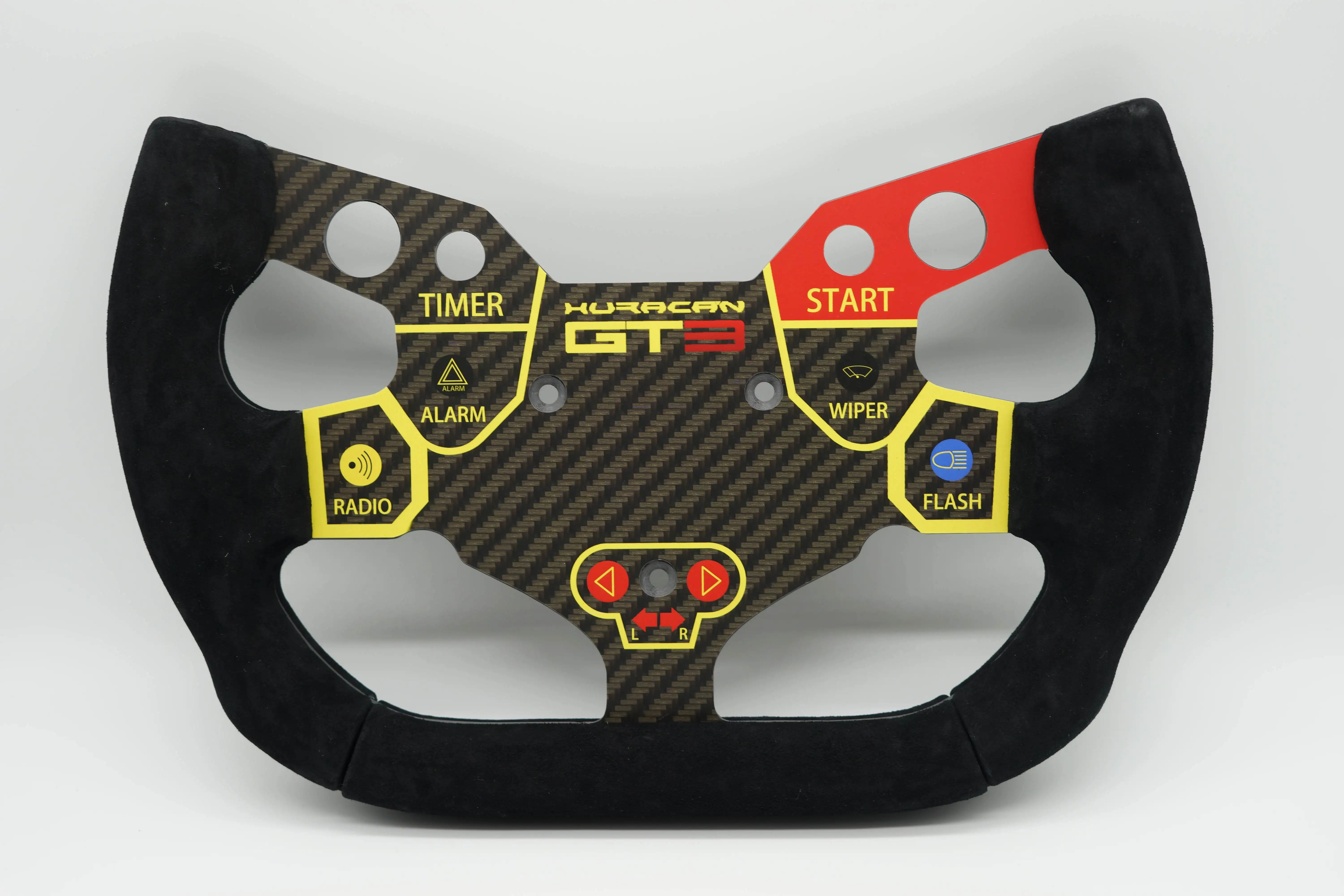 SIMPUSH DIY Racing Gaming fibra de carbono Sim rueda MOD sim racing SIMRACING para Simagic Huracan gt3 F1 - imagen 2