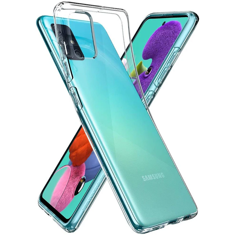 Funda protectora completa para Samsung Galaxy M10S, M30S, M40S, M60S, M80S, Carcasa trasera transparente de TPU suave para teléfono, 360