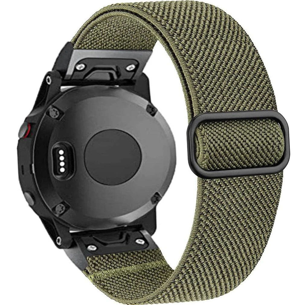 Correa de reloj Quickfit de 22 y 26mm para Garmin Fenix 6, 6X Pro, 5X, 5 Plus, 3HR, 935, 945, S60, banda elástica de nailon