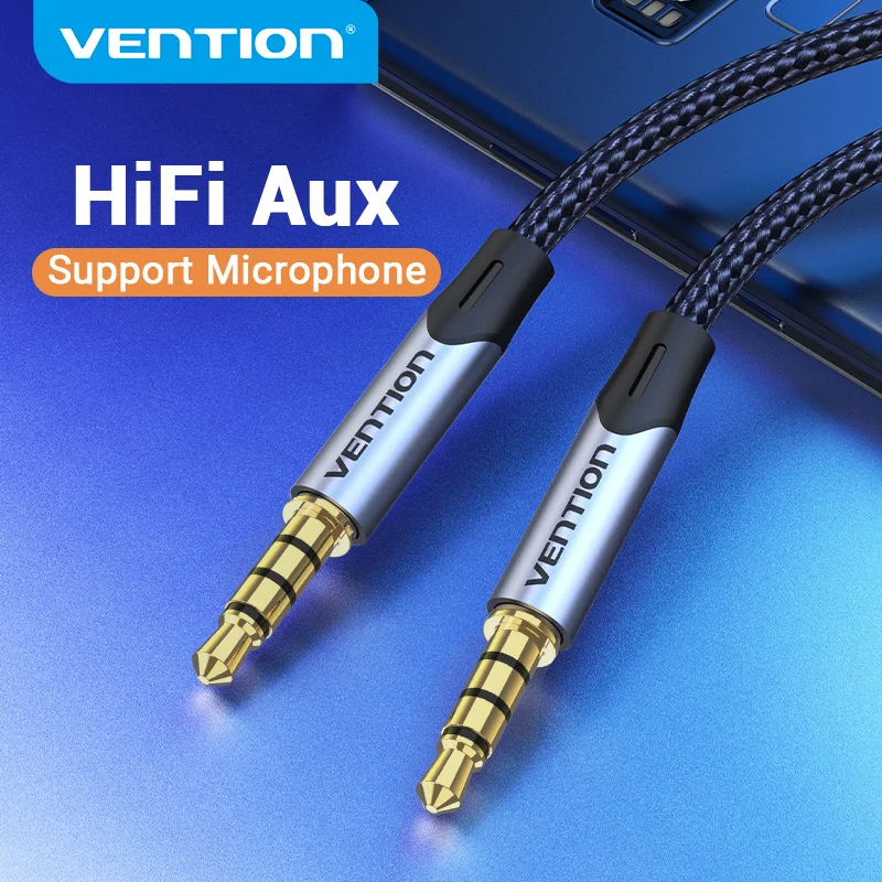 Vention Cable Auxiliar Jack 3.5mm Macho a Macho Audio Estéreo