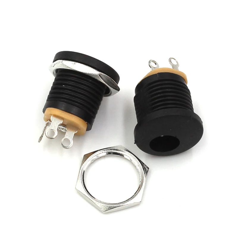 50 Uds. x toma de corriente de CC 5,5x2,1mm diámetro 5,5mm Pin interior 2,1mm