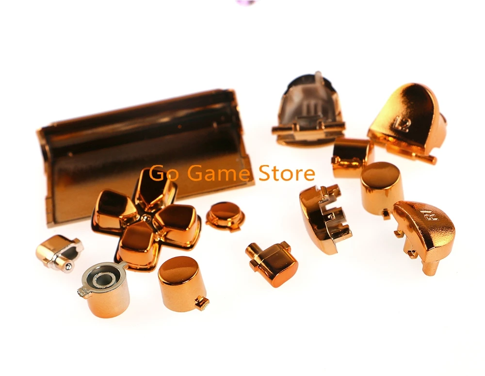 20 juegos para Playstation 4 PS4 botones completos Mod Set controlador cromado Joystick Videojuego 8 colores - imagen 4