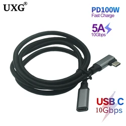 Cable Extensión USB-C 100W PD Macho‑Hembra 10Gbps