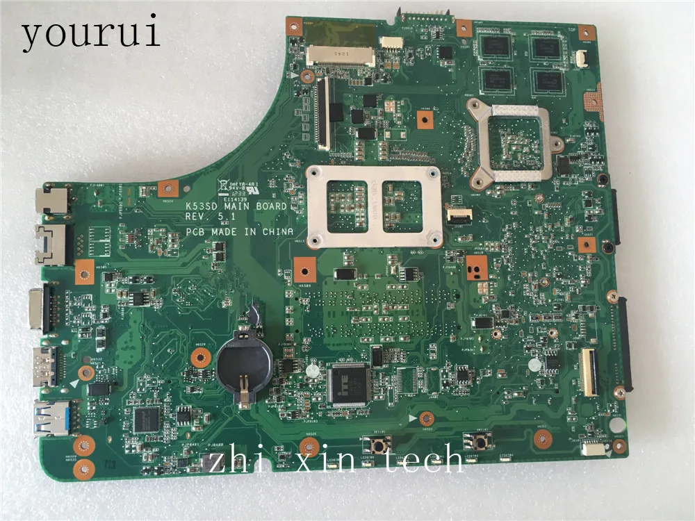 Yourui-placa base K53SD REV5.1, para ordenador portátil ASUS K53S, X53S, K53SD, 100% ok - imagen 2