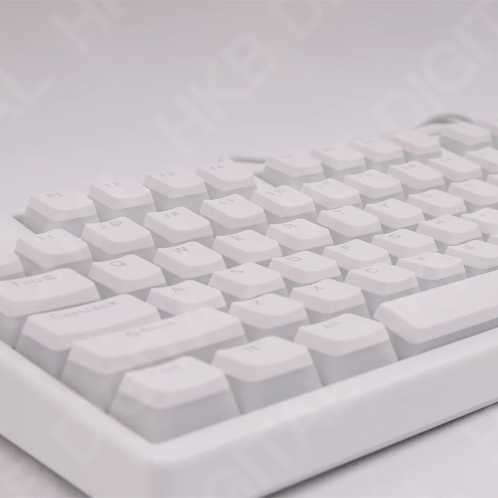 Pudding White Keycaps for Mechanical Keyboard PBT Transparent Backlight OEM Profile 108 Keys Anne Pro 2 Ajazz AKKO FUN60 Pro Mad