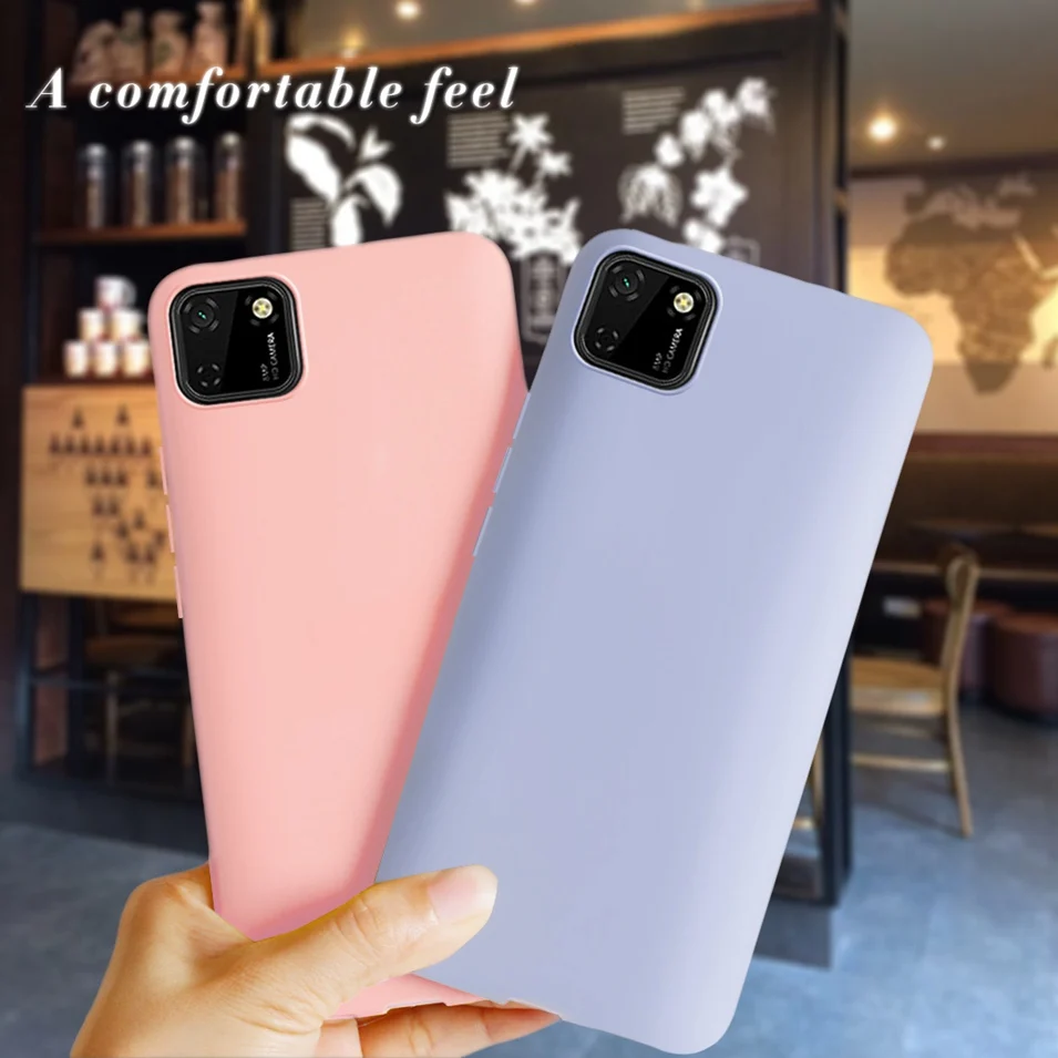 Para Honor 9S Funda de silicona Color caramelo Funda de teléfono para Huawei Y5P 2020 Honor9S 9 S DRA-LX9 DUA-LX9 suave TPU Funda Coque parachoques - imagen 3