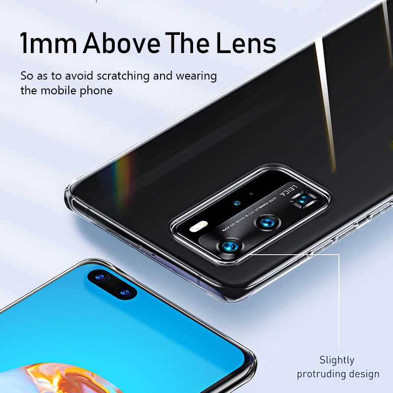 Funda trasera protectora 360 para Huawei P40 Pro Plus Lite E, carcasa Original de TPU transparente, ACCESORIOS P 40, P40Pro, P40Lite, 4G, 5G, Gel - imagen 5