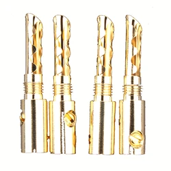 Conector Banana chapado en oro 5 mm para cables de altavoz