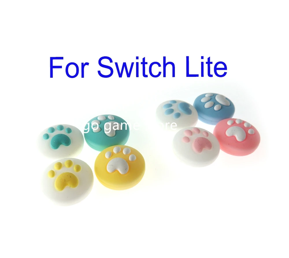 1 Juego para interruptor NS, protección basculante izquierda y derecha, tapas de mango de garra de gato de silicona duraderas con forma de seta - imagen 2