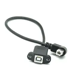 Cable Extensión USB 2.0 Tipo B Macho-Hembra con Bloqueo Impresora
