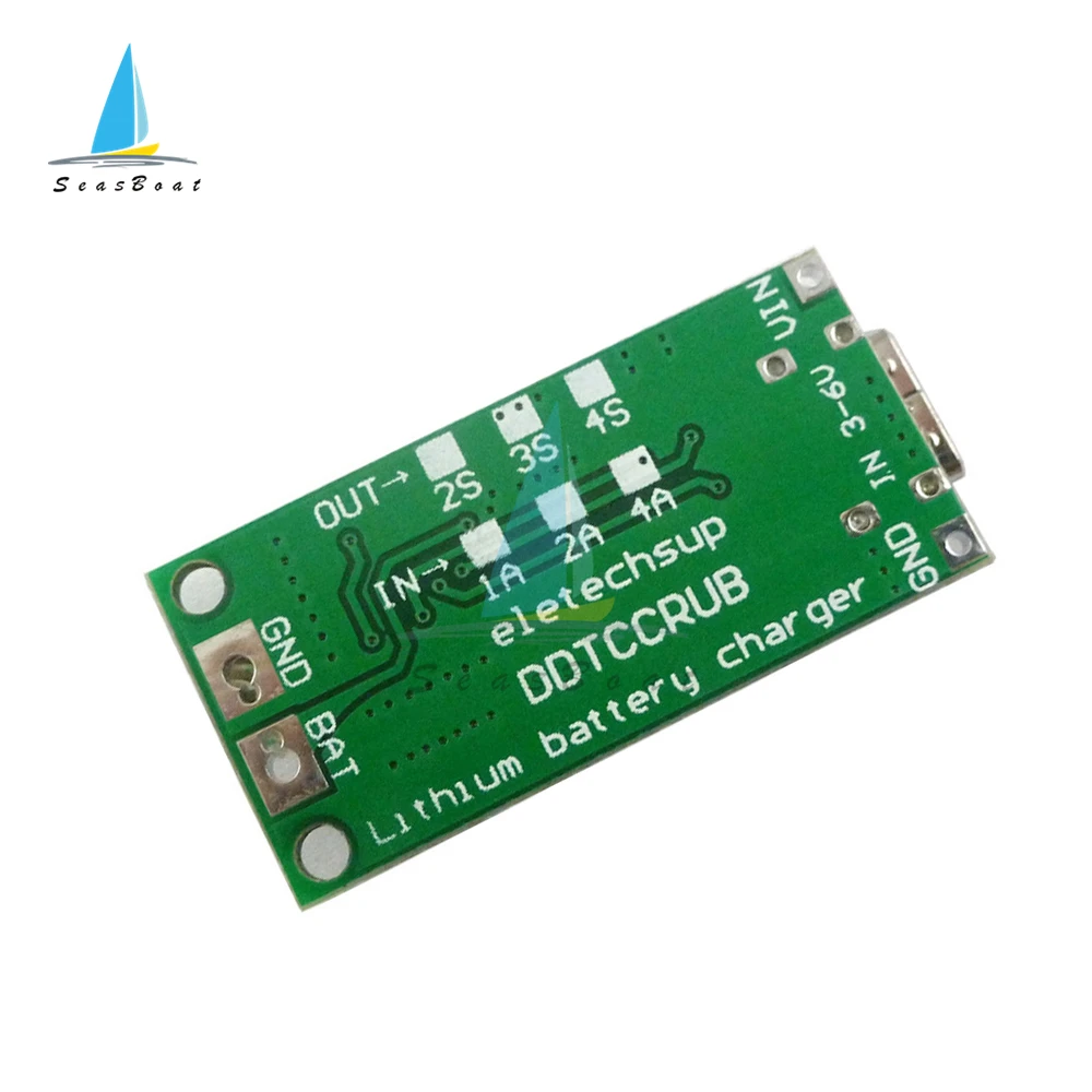 Módulo de carga de polímero de iones de litio multicelda, 2S, 3S, 4S, tipo C a 8,4 V, 12,6 V, 16,8 V, 7,4 V, 11,1 V, 14,8 - imagen 5