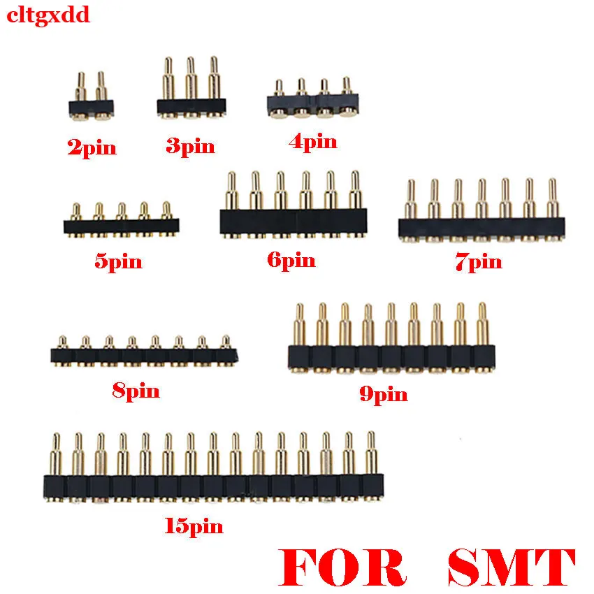 Cltgxdd 1 pieza para SMT Pogo Pin con resorte, sonda de prueba de contacto cargada, pin de enchufe de carga de energía