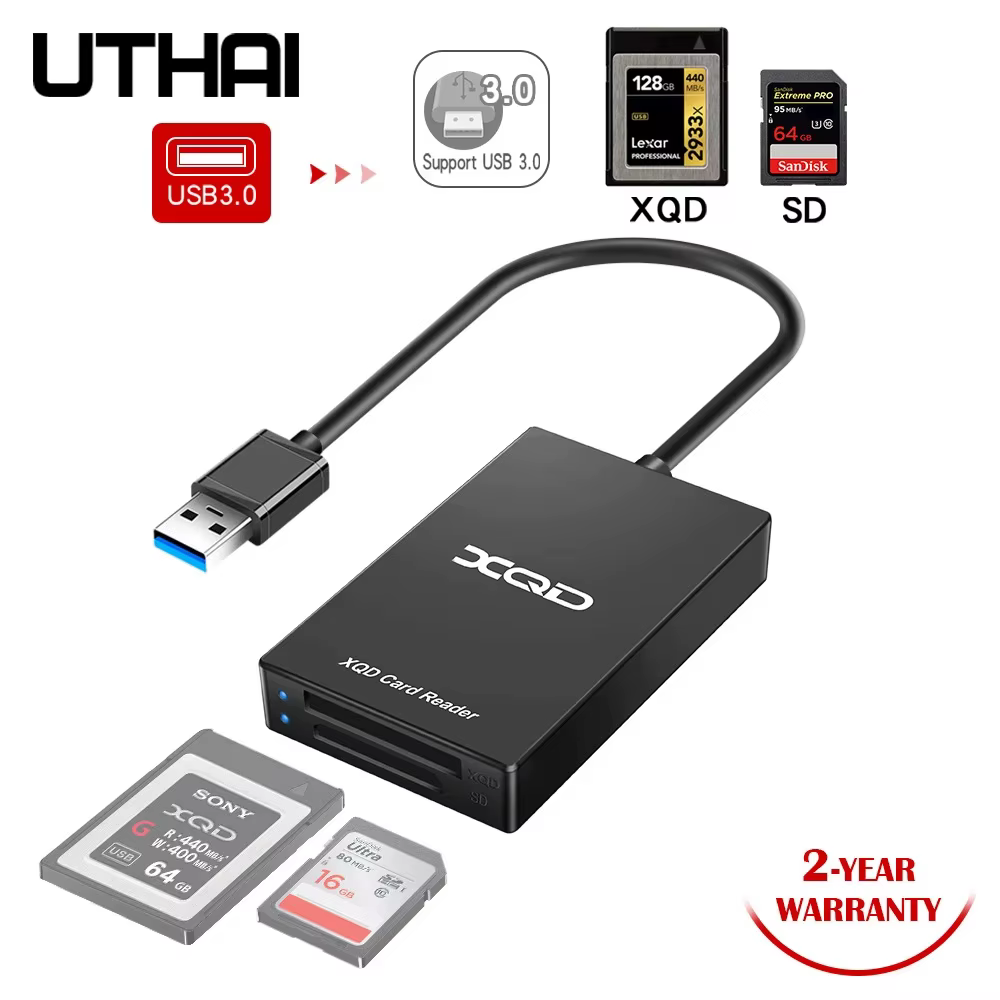 UTHAI Q02 Rocketek Lector de tarjetas USB 3.0 Tipo C XQD