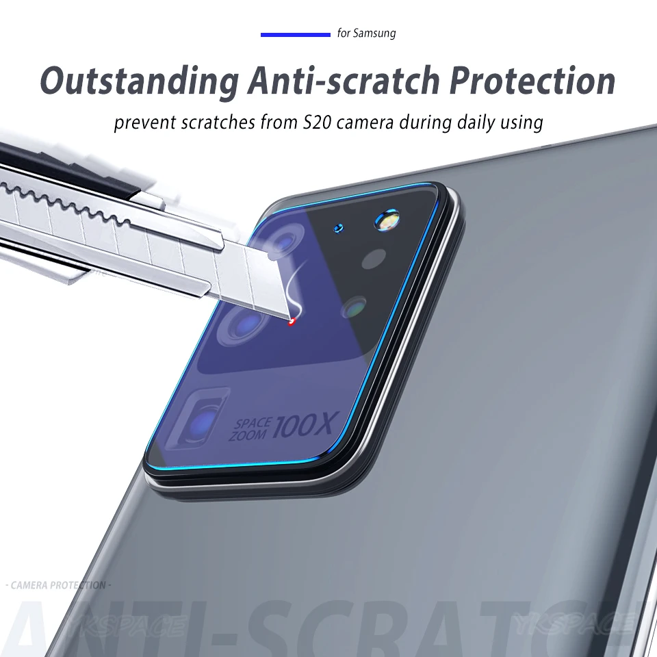 Película transparente de cristal templado para lente de cámara HD para Samsung S20 Plus S20Plus S20 Ultra Protector de lente trasero - imagen 3