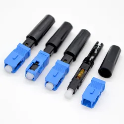 Conector rápido FTTH de fibra óptica monomodo SC/UPC/APC