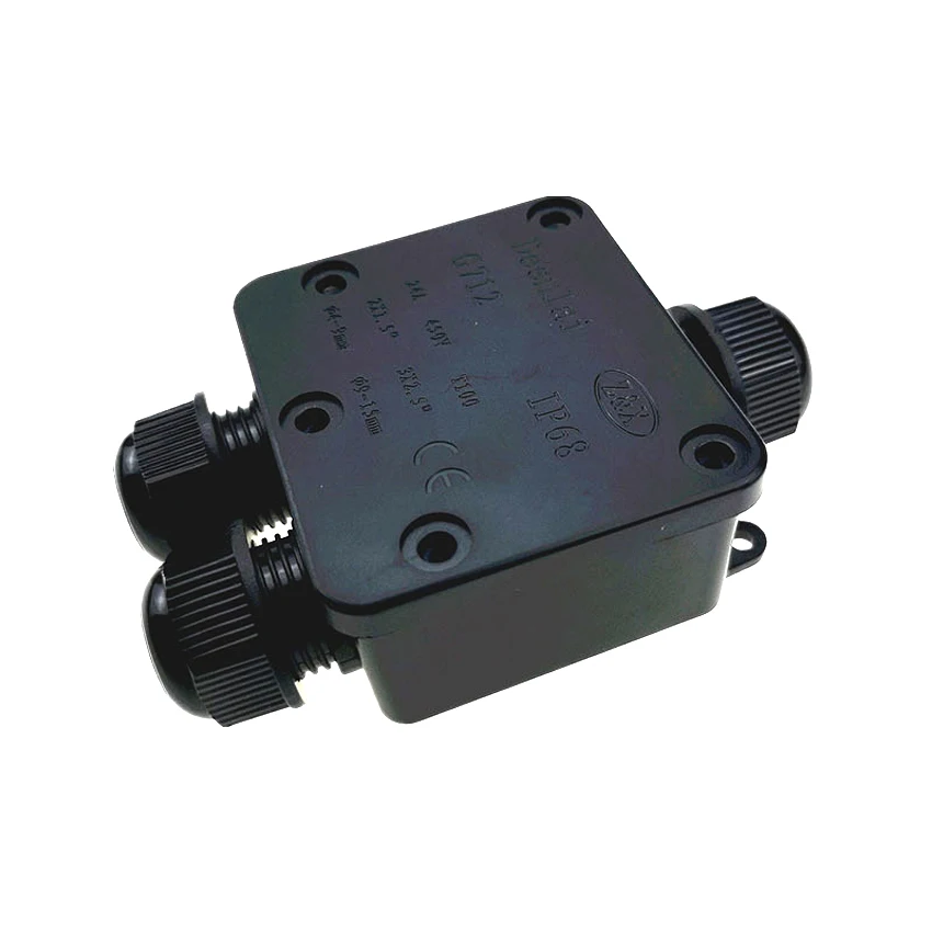 Terminal de caja de conexiones impermeable de 4-15mm, conectores de construcción de protección de Cable subterráneo de 3 puertos IP68 para luz de inundación de césped de calle - imagen 5