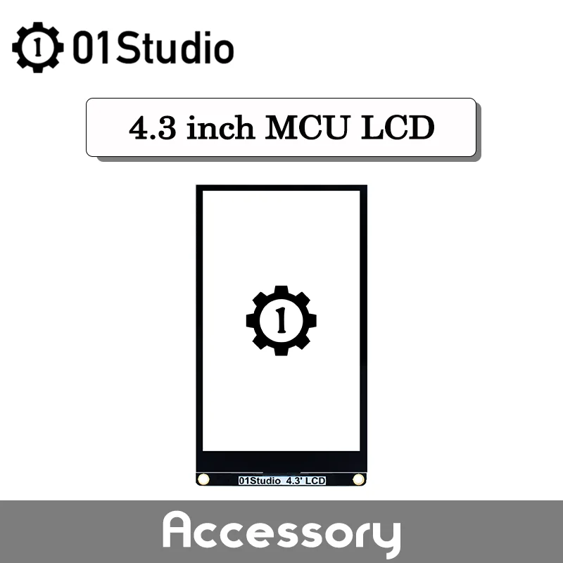 01Studio 4,3 pulgadas MCU pantalla LCD táctil capacitiva módulo LCD Columbus Magellan STM32F4 STM32H743 placa de desarrollo Python