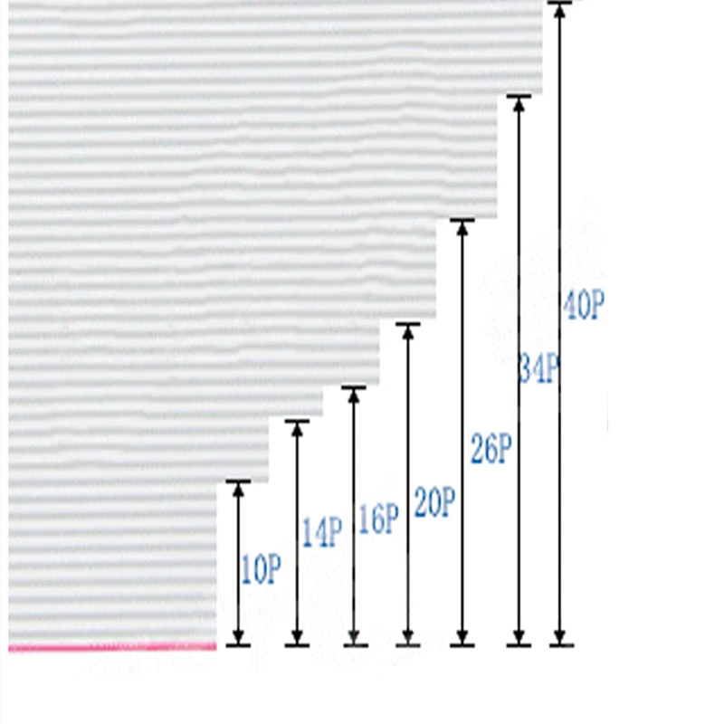 Cable plano gris de 1 metro, paso de 0,635mm, para conector IDC FC de 1,27 MM, Cable 10P/14P/16P/20P/40P 30AWG - imagen 5