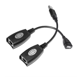 Adaptador USB a RJ45 – Extensor Ethernet Cat5e/6 para 50m
