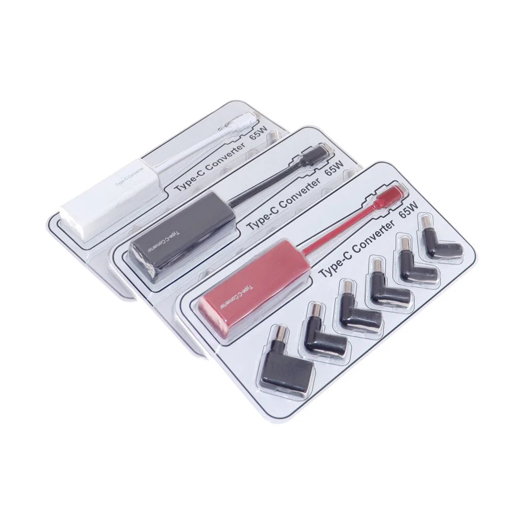 Conector de toma de corriente para ordenador portátil, Adaptador convertidor de cargador Dc para Lenovo, Hp, Asus, 7,4x5,0, 7,9x5,5mm, hembra a USB tipo C, macho - imagen 4