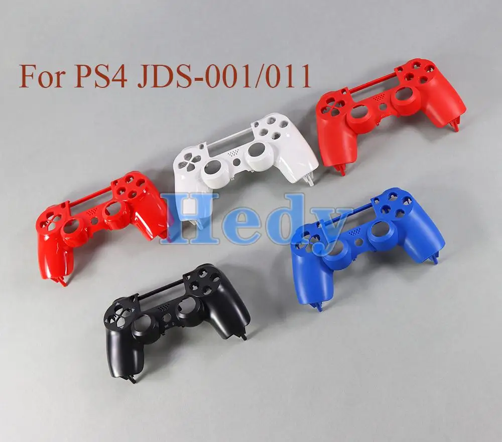 10 Uds carcasa superior frontal sólida de plástico para PS4 Pro JDS 040 4,0 carcasa frontal mate JDS 001 JDM011 2,0 controlador