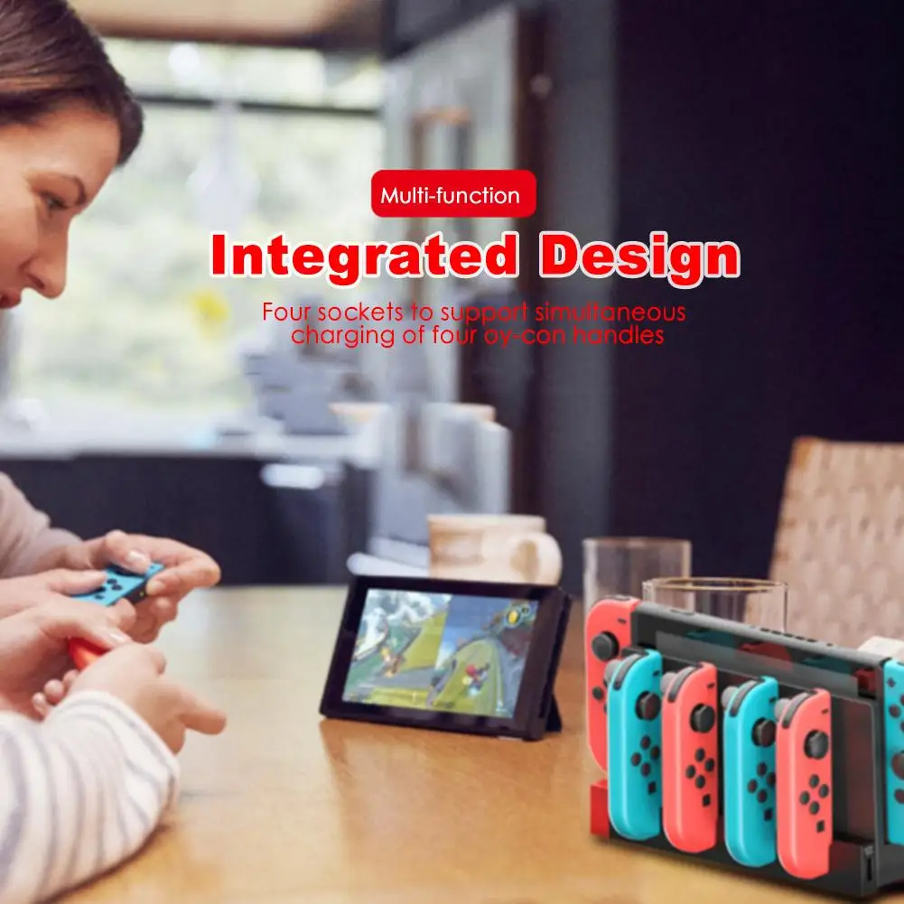 IPega-cargador PG9186 para Nintendo Switch, estación de carga vertical Compatible con 2 soportes de Color con indicador - imagen 4