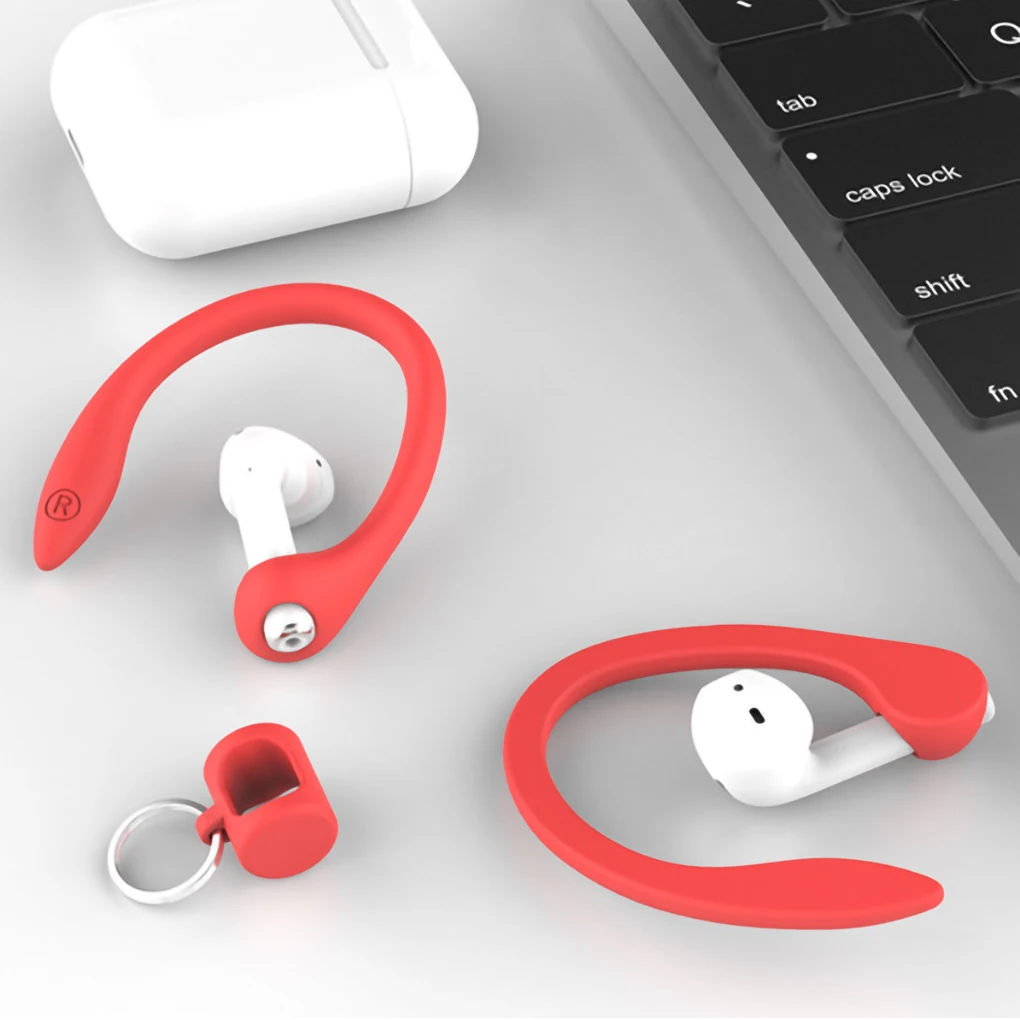 Gancho de silicona para auriculares, gancho portátil para la oreja, soporte para AirPods, 1 par - imagen 5