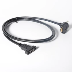 Extensión USB-C Panel Montaje 90º Macho-Hembra 10Gbps