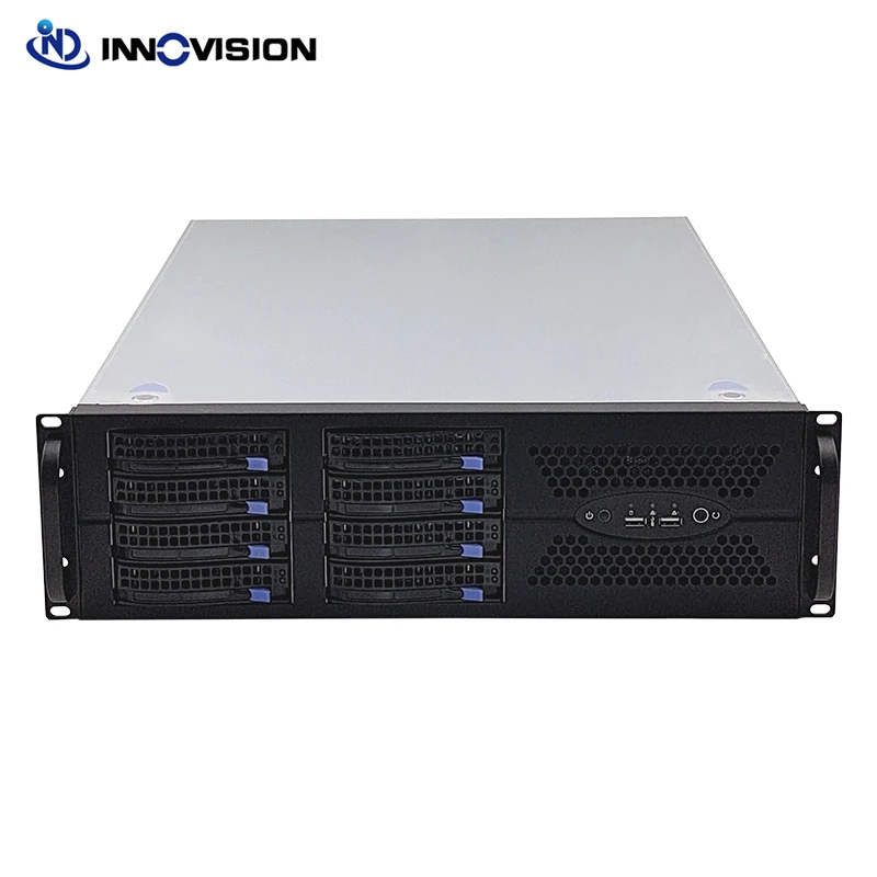 Nuevo 3U 570MM 8 HDD 8 bahías Hotswap Rack servidor chasis caja de la computadora compatible con discos duros SATA SAS 7xPCIE ranuras de expansión completa - imagen 3