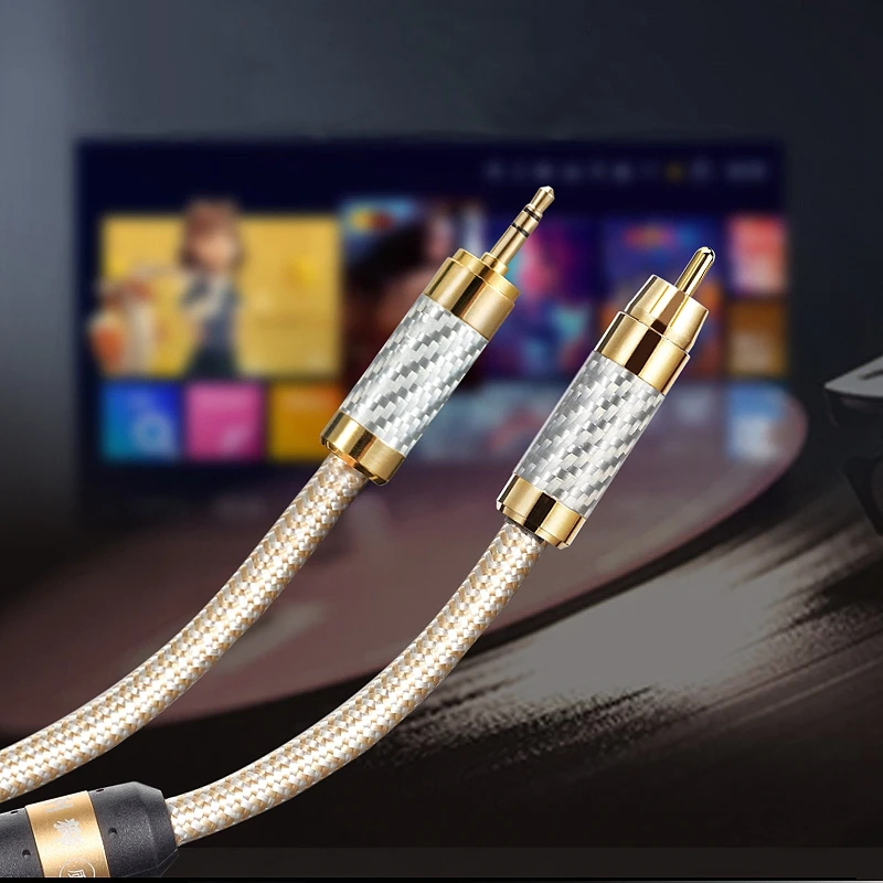 Adaptador 3.5mm a RCA – Cable de audio de alta fidelidad para móviles - imagen 4