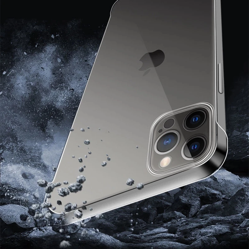 Carcasa dura de PC ultrafina transparente sin bordes para iphone 16, 15, 11, 12, 13, 14 Pro MAX, XR, XSMAX, X, XS, MINI, SE, 7, 8 PLUS - imagen 3