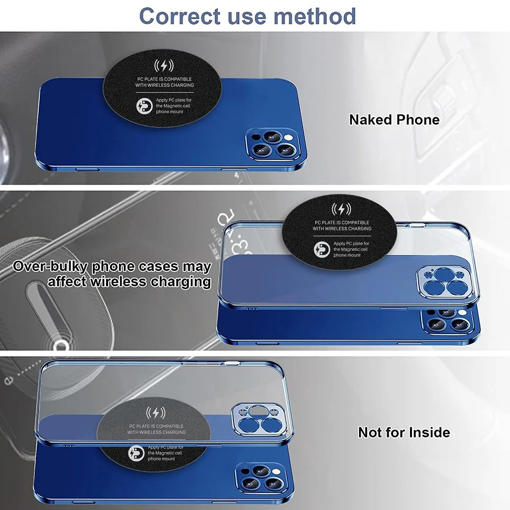Soporte magnetico de coche con carga inalambrica para iPhone y Samsung - imagen 5